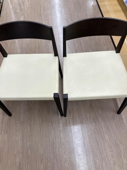 arflex (アルフレックス) ダイニング5点セット ダークブラウン×ホワイト テーブル：REKTA チェア：SHIN