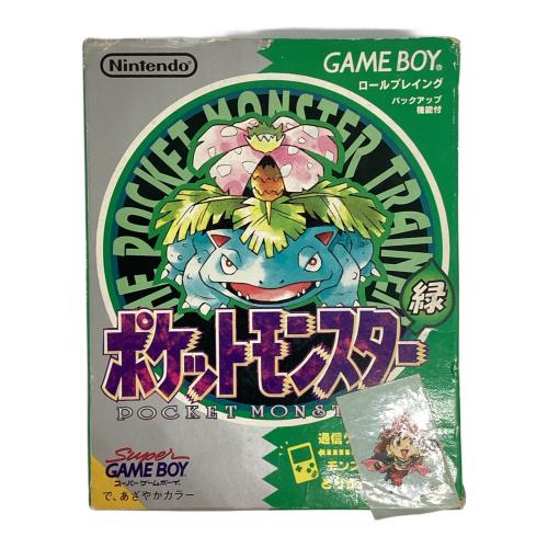 任天堂 ゲームボーイ用ソフト ポケットモンスター緑