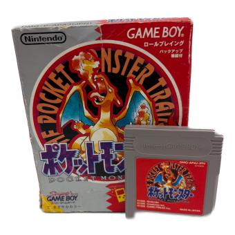 ポケットモンスター赤 ゲームボーイ用ソフト 説明書・タウンマップ欠品 -