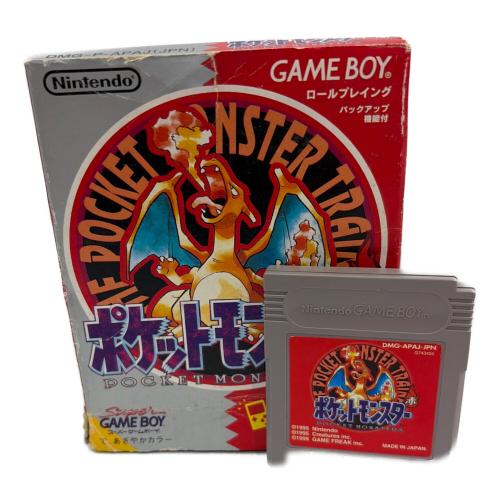 ポケットモンスター赤 ゲームボーイ用ソフト 説明書・タウンマップ欠品 -