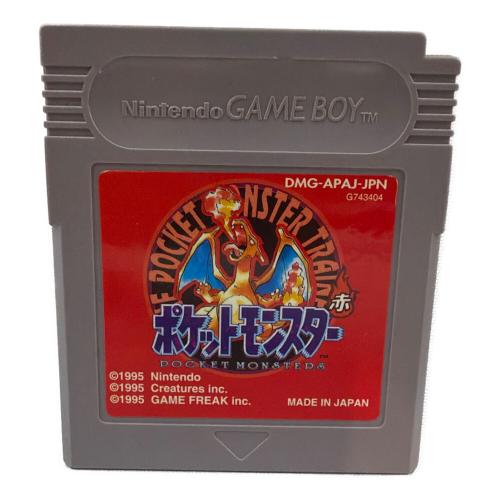 ポケットモンスター赤 ゲームボーイ用ソフト 説明書・タウンマップ欠品 -
