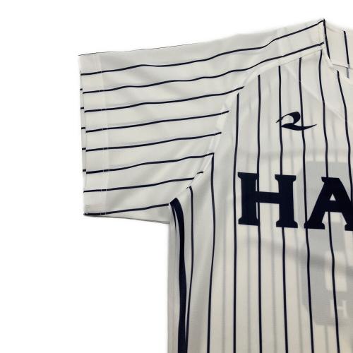 はやて223 ベースボールシャツ メンズ SIZE M ホワイト×ネイビー