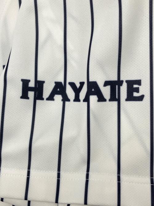 はやて223 ベースボールシャツ メンズ SIZE M ホワイト×ネイビー