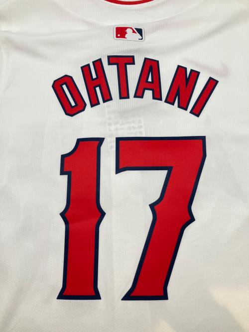 NIKE (ナイキ) 大谷翔平モデル レプリカユニフォーム ロサンゼルス・エンゼルス メンズ SIZE M ホワイト×レッド