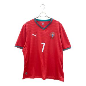 PUMA (プーマ) サッカーユニフォーム クリスティアーノ･ロナウド 2026年 ポルトガル代表HOMEユニフォーム メンズ SIZE XL 788141-77 レッド×グリーン