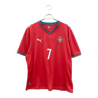 PUMA (プーマ) サッカーユニフォーム クリスティアーノ･ロナウド 2026年 ポルトガル代表HOMEユニフォーム メンズ SIZE XL 788141-77 レッド×グリーン