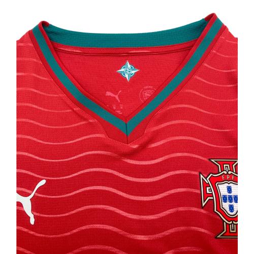 PUMA (プーマ) サッカーユニフォーム クリスティアーノ･ロナウド 2026年 ポルトガル代表HOMEユニフォーム メンズ SIZE XL 788141-77 レッド×グリーン