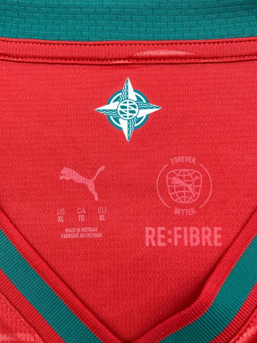 PUMA (プーマ) サッカーユニフォーム クリスティアーノ･ロナウド 2026年 ポルトガル代表HOMEユニフォーム メンズ SIZE XL 788141-77 レッド×グリーン