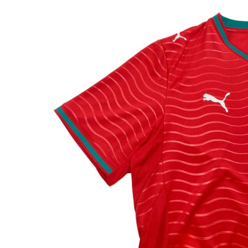 PUMA (プーマ) サッカーユニフォーム クリスティアーノ･ロナウド 2026年 ポルトガル代表HOMEユニフォーム メンズ SIZE XL 788141-77 レッド×グリーン