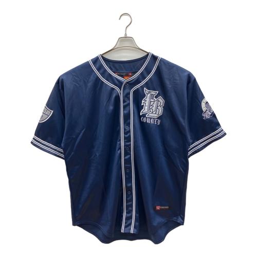 90sベースボールシャツ 古着 メンズ SIZE XL ネイビー