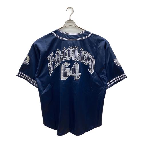 90sベースボールシャツ 古着 メンズ SIZE XL ネイビー
