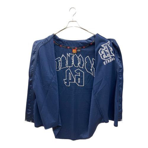 90sベースボールシャツ 古着 メンズ SIZE XL ネイビー
