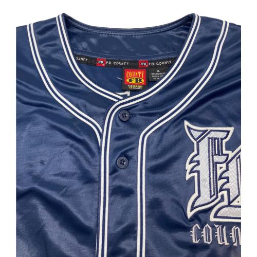 90sベースボールシャツ 古着 メンズ SIZE XL ネイビー