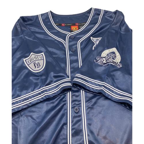 90sベースボールシャツ 古着 メンズ SIZE XL ネイビー