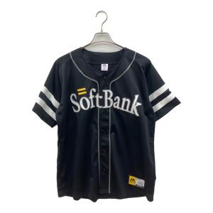 MAJESTIC ATHLETIC (マジェスティック アスレティック) 王貞治(ビジター) レプリカユニフォーム 福岡ソフトバンクホークス Lサイズ ブラック