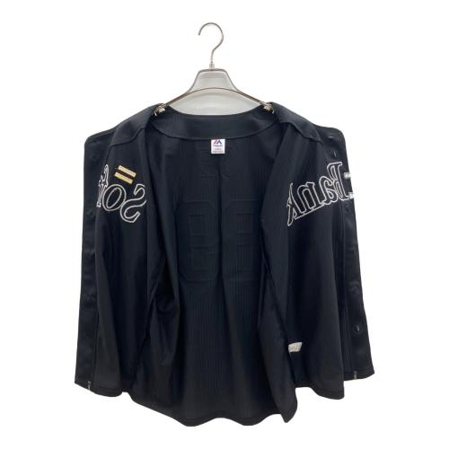 MAJESTIC ATHLETIC (マジェスティック アスレティック) 王貞治(ビジター) レプリカユニフォーム 福岡ソフトバンクホークス Lサイズ ブラック