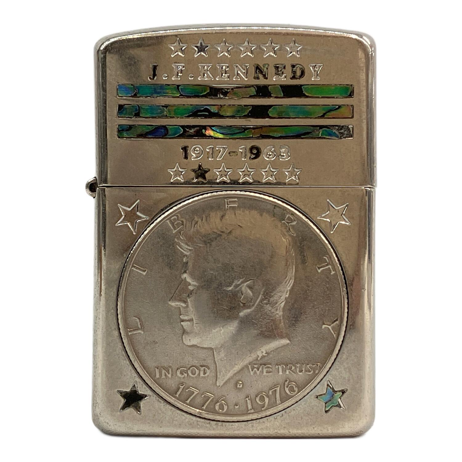 mkj08ジョン・F・ケネディ リバティー型 オイルライター ZIPPO (ジッポ) オイルライター 2004年製 ジョン・F・ケネディ