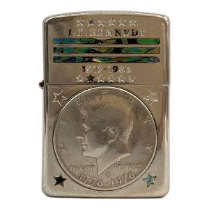ZIPPO (ジッポ) オイルライター 2004年製 ジョン・F・ケネディ アメリカ建国200周年記念コイン付き