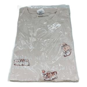 モンスターハンター キャラクターTシャツ カプくじ モンスターハンターワイルズ×夜は猫といっしょTシャツ集合 メンズ SIZE L ピンク