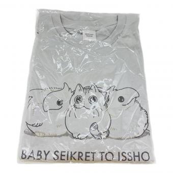 モンスターハンター キャラクターTシャツ カプくじ モンスターハンターワイルズ×夜は猫といっしょTシャツ ベビーセレクト メンズ SIZE L グレー