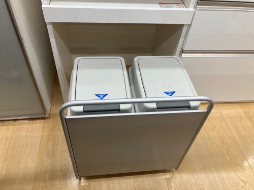エスケークラフト キッチンカウンター 1枚扉 引出付き  ホワイト