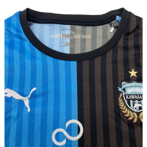 PUMA (プーマ) サッカーユニフォーム 川崎フロンターレ2018 ホーム ユニフォーム メンズ SIZE L スカイブルー×ブラック　オーセンティック