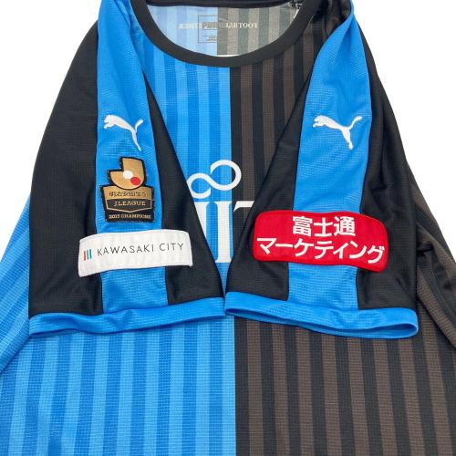PUMA (プーマ) サッカーユニフォーム 川崎フロンターレ2018 ホーム ユニフォーム メンズ SIZE L スカイブルー×ブラック　オーセンティック