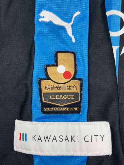 PUMA (プーマ) サッカーユニフォーム 川崎フロンターレ2018 ホーム ユニフォーム メンズ SIZE L スカイブルー×ブラック　オーセンティック