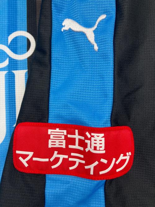 PUMA (プーマ) サッカーユニフォーム 川崎フロンターレ2018 ホーム ユニフォーム メンズ SIZE L スカイブルー×ブラック　オーセンティック