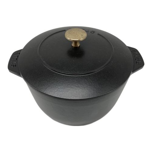 Staub (ストウブ) 20cm炊飯鍋 ブラック ラ・ココット de GOHAN
