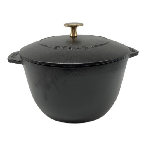 Staub (ストウブ) 20cm炊飯鍋 ブラック ラ・ココット de GOHAN