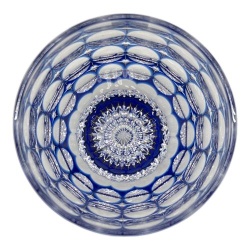 KAGAMI CRYSTAL (カガミクリスタル) ロックグラス T727-2684-CCB 伝統工芸士 鍋谷聰 作 江戸切子 紫陽花
