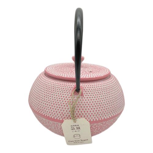 OIGEN (オイゲン) 鉄瓶 ピンク 0.65L まろみアラレ
