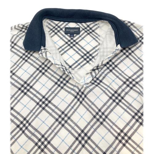 BURBERRY GOLF (バーバリーゴルフ) ゴルフウェア(トップス) レディース SIZE LL ホワイト×ネイビー インナー付き