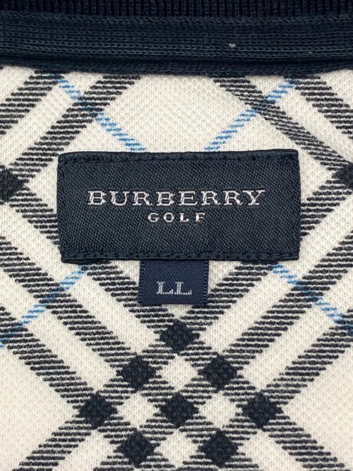 BURBERRY GOLF (バーバリーゴルフ) ゴルフウェア(トップス) レディース SIZE LL ホワイト×ネイビー インナー付き