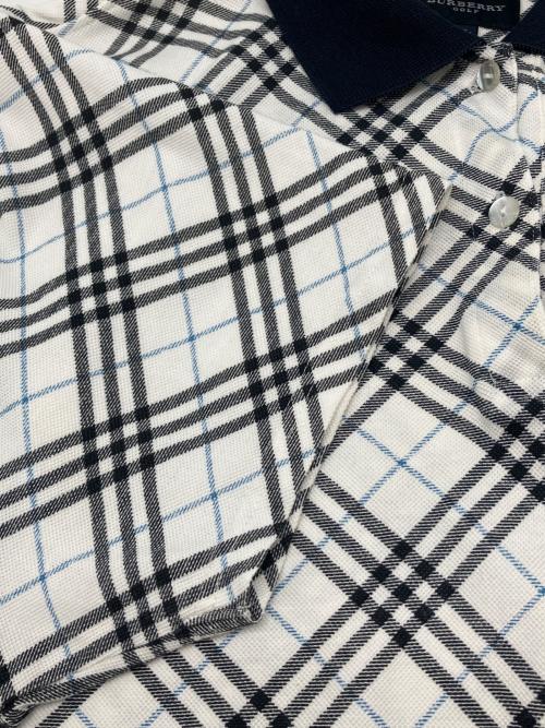 BURBERRY GOLF (バーバリーゴルフ) ゴルフウェア(トップス) レディース SIZE LL ホワイト×ネイビー インナー付き