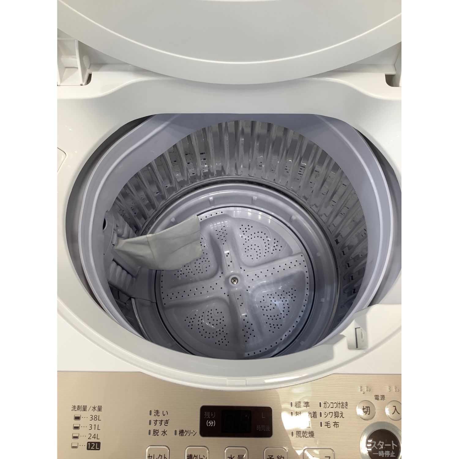 SHARP (シャープ) 全自動洗濯機 6.0kg ES-GE6F-T 2022年製 