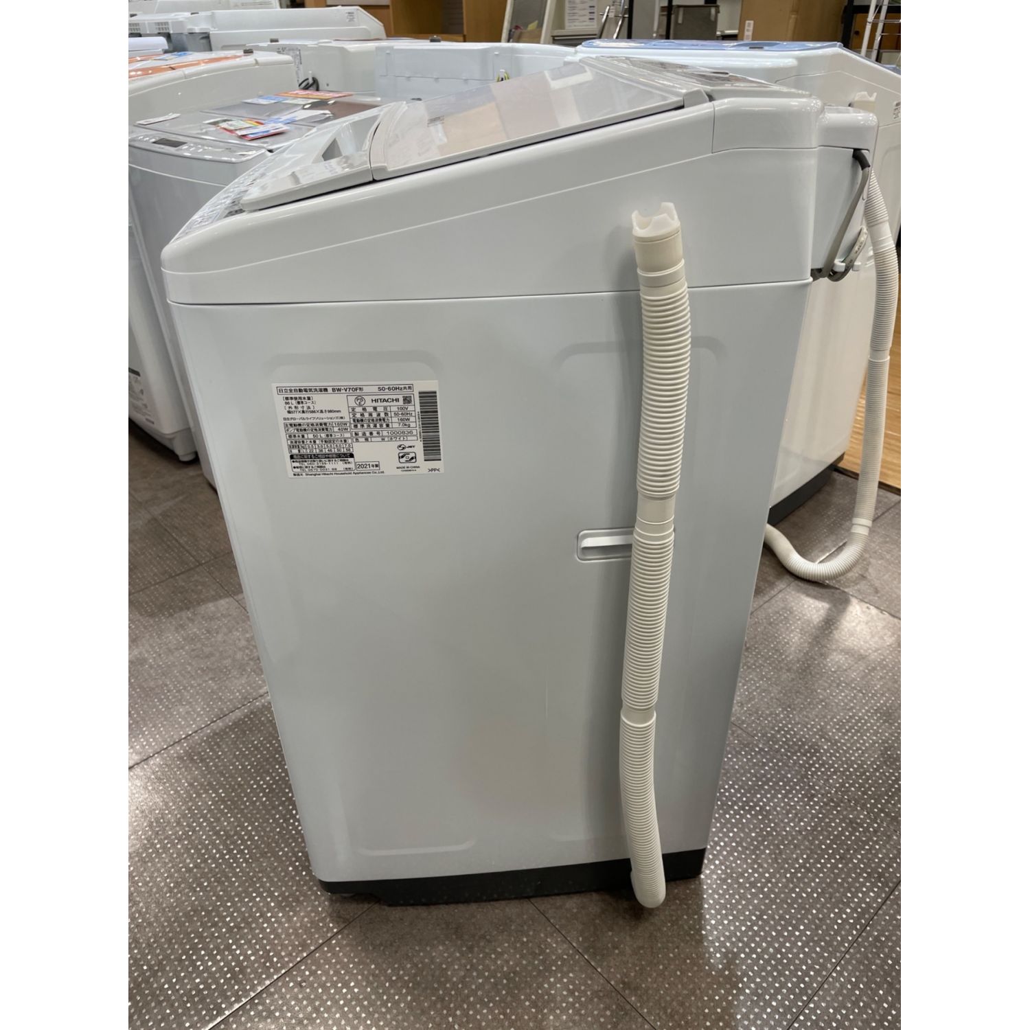 HITACHI（ヒタチ）の全自動洗濯機2019年製（BW-V70EE7）です 