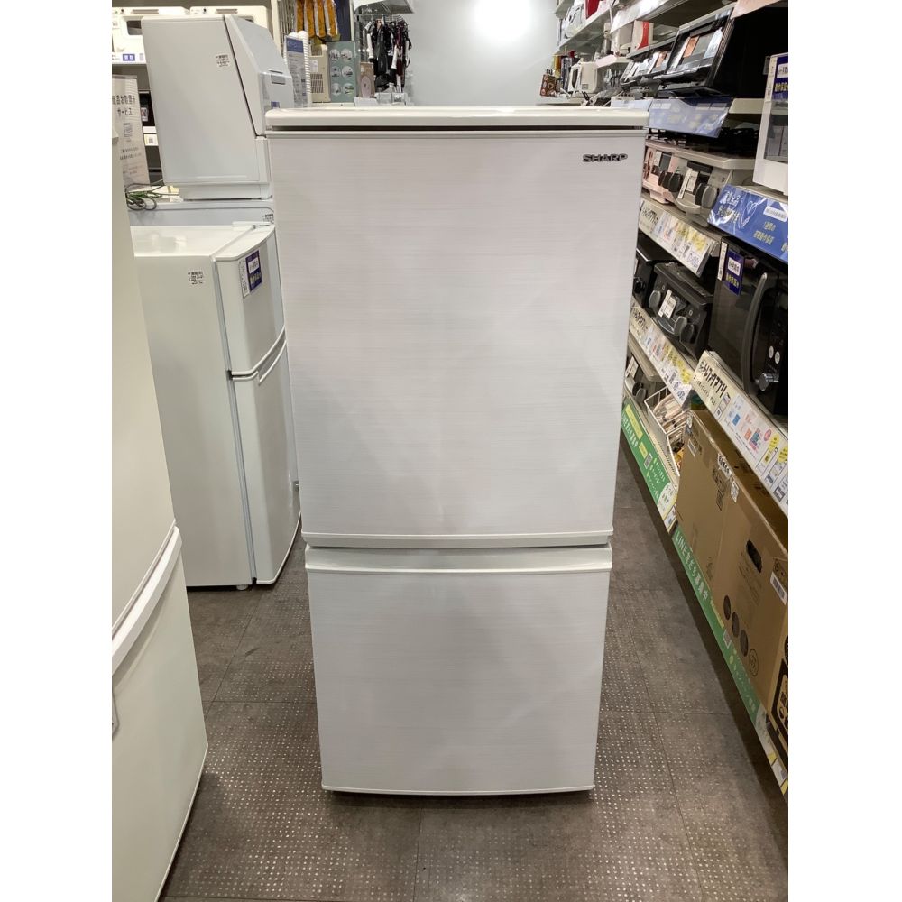 15400(税込) SHARP ノンフロン冷凍冷蔵庫 SJ−D14D−S 2018年製 137L 