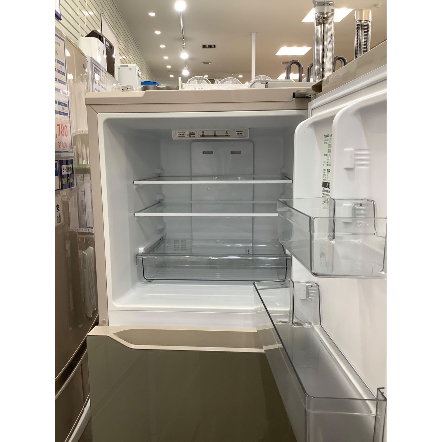 ツインバードKHR-EJ19 3ドア冷蔵庫2021年製 - 冷蔵庫