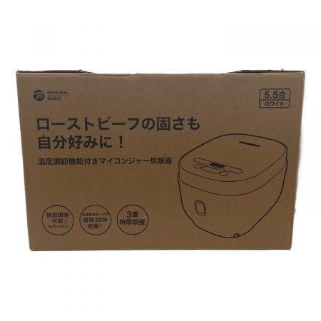 YAMAZEN (ヤマゼン) マイコン炊飯ジャー BKS-55 5.5合(1.0L) 程度S(未使用品) 未使用品