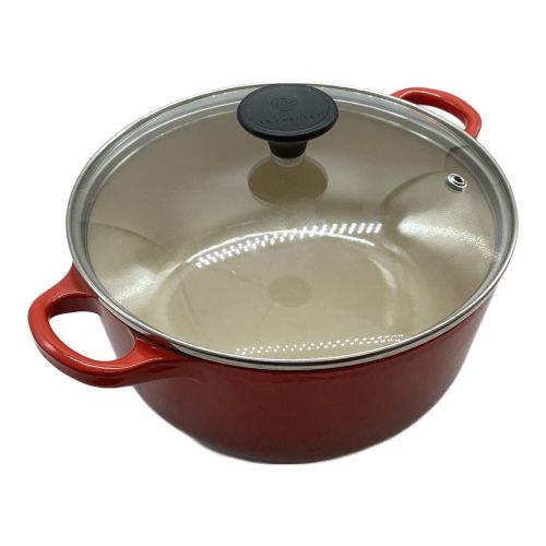 LE CREUSET (ルクルーゼ) ホーロー両手鍋 レッド