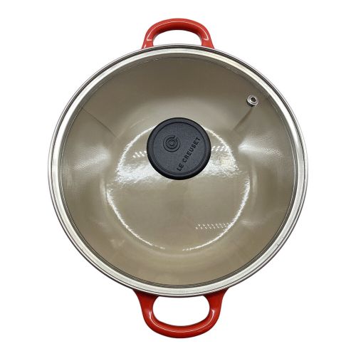 LE CREUSET (ルクルーゼ) ホーロー両手鍋 レッド