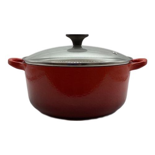 LE CREUSET (ルクルーゼ) ホーロー両手鍋 レッド