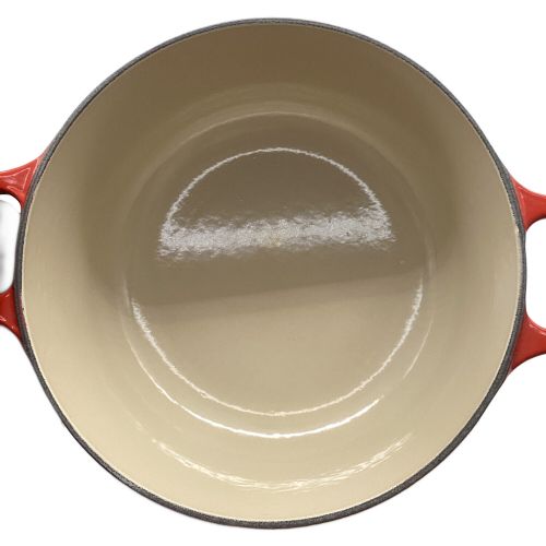 LE CREUSET (ルクルーゼ) ホーロー両手鍋 レッド