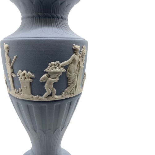 Wedgwood (ウェッジウッド) 一輪挿し ジャスパー ペールブルー