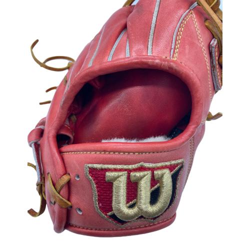 Wilson (ウィルソン) 硬式グローブ レッド×イエロー PRO-STOCK Wilson Staff