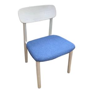 THONET (トーネット) ラウンドチェア ナチュラル×ブルー カバー付