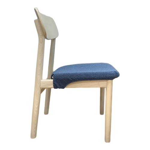 THONET (トーネット) ラウンドチェア ナチュラル×ブルー カバー付