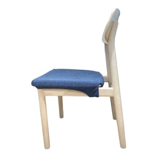 THONET (トーネット) ラウンドチェア ナチュラル×ブルー カバー付